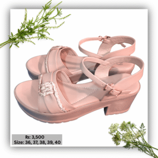 Lightweight Women’s PU Sandals in Shimmery Pink – A Touch of Glam from JI Styler