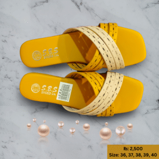 Mustard Casual Slippers for Women – Stylish & Comfy | JI Styler